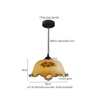Celako™ Auricone Pendant Light | Glass Vintage Bedroom Lighting
