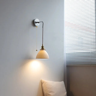 Celako™ Ceraluna Wall Light | White Ceramic Living Room Lighting