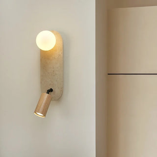 Celako™ Luterra Wall Light | Yellow Travertine Living Room Lighting