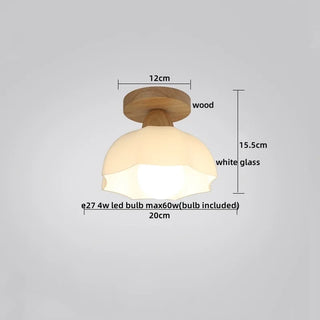 Celako™ Lucara Ceiling Light | Glass Wood Kitchen Island Lighting