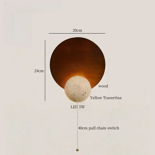 Celako™ Ochrena Wall Light | Yellow Travertine Kitchen Island Lighting