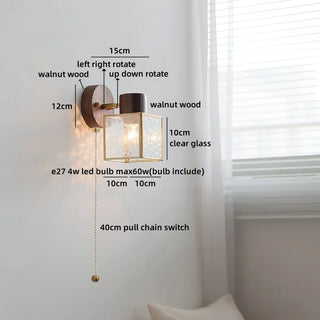 Celako™ Aurae Wall Light | Glass Bedside Lighting