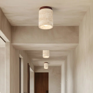 Celako™ Amberite Ceiling Light | Yellow Travertine Kitchen Island Lighting