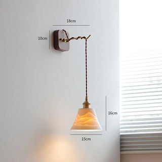 Celako™ Kumiko Wall Light | Ceramic Bedroom Lighting