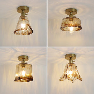 Celako™ Ambra Ceiling Light | Glass Bedroom Lighting