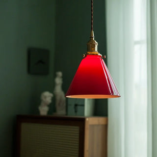 Celako™ Rubinor Pendant Light | Glass Vintage