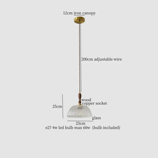 Celako™ Lustrenza Pendant Light | Glass Stone Bedroom Lighting