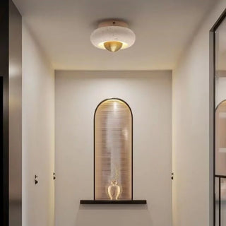 Celako™ Amberine Ceiling Light | Yellow Travertine Kitchen Island Lighting