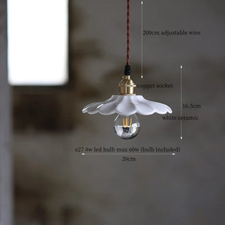 Celako™ Kaolinia Pendant Light | Ceramic Bedroom Lighting