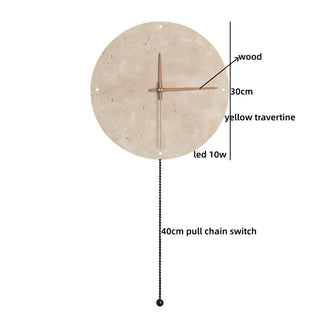 Celako™ Tibora Wall Light | Yellow Travertine Living Room Lighting