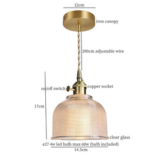 Celako™ Auriglas Pendant Light | Copper Glass Kitchen Island Lighting