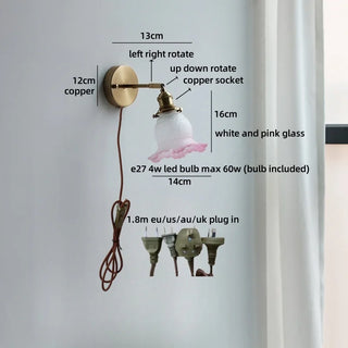 Celako™ Brasson Wall Light | Copper Bedroom Lighting