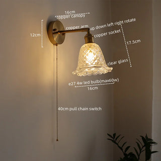 Celako™ Cupella Wall Light | Glass Bedroom Lighting