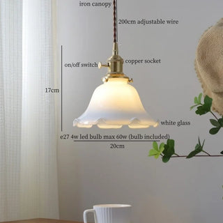 Celako™ Lumiora Pendant Light | White Glass Kitchen Island Lighting