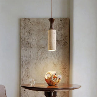 Celako™ Soletra Pendant Light | Yellow Travertine Dining Room Lighting
