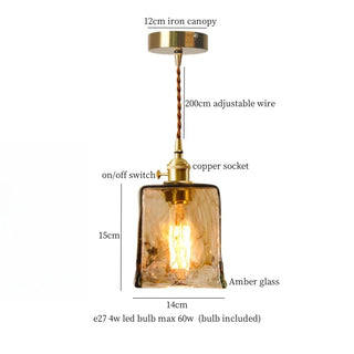 Celako™ Vitrium Pendant Light | Glass Bedroom Lighting