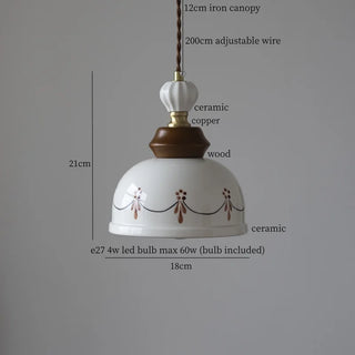 Celako™ Ceraterra Pendant Light | Ceramic French Vintage
