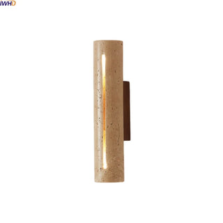 Celako™ Aureti Wall Light | Yellow Travertine Bedroom Lighting
