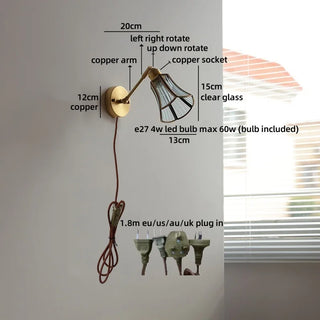 Celako™ Crysara Wall Light | Crystal Bedroom Lighting