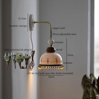 Celako™ Argilea Wall Light | Ceramic Living Room Lighting