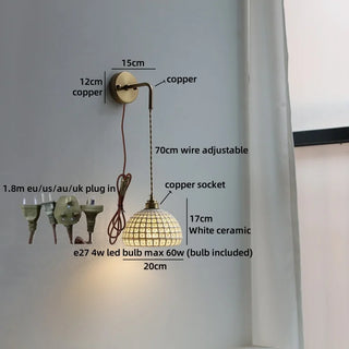 Celako™ Vitrona Wall Light | Copper Living Room Lighting