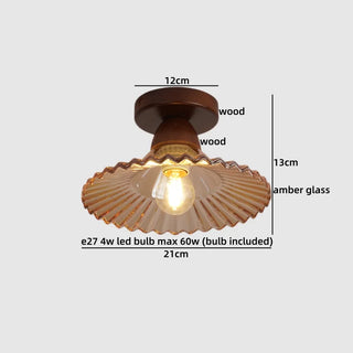 Celako™ Vitrow Ceiling Light | Glass Wood Kitchen Island Lighting