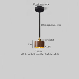 Celako™ Copperwood Pendant Light | Wood Kitchen Island Lighting
