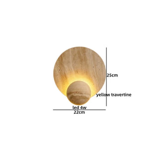 Celako™ Aurelith Wall Light | Vintage Yellow Travertine Kitchen Island Lighting