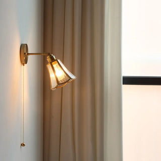 Celako™ Verrique Wall Light | Copper Glass Bedroom Lighting