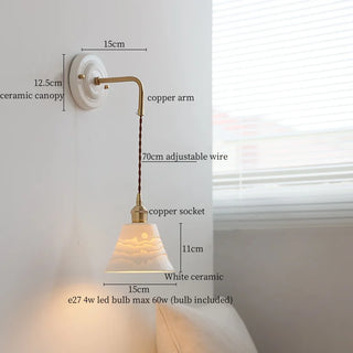 Celako™ Ceracu Wall Light | Copper Bedroom Lighting
