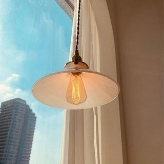 Celako™ Vitroluna Pendant Light | White Glass Kitchen Island Lighting