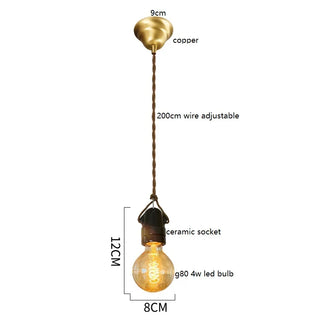 Celako™ Satori Pendant Light | Ceramic Bedside Lighting