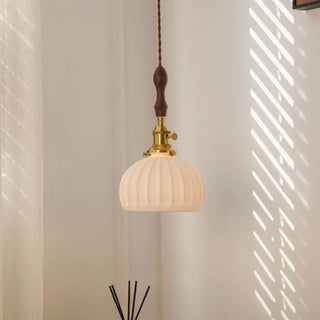 Celako™ Ceralune Pendant Light | White Ceramic Dining Room Lighting