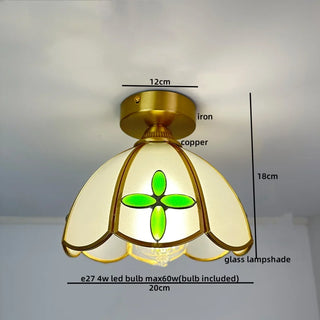 Celako™ Vitreus Ceiling Light | Glass Copper Living Room Lighting