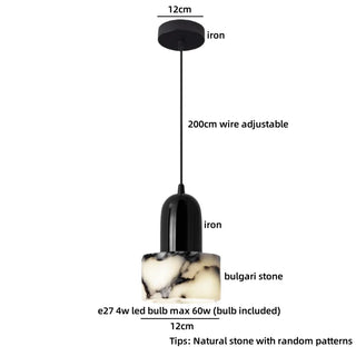 Celako™ Belume Pendant Light | Stone Dining Room Lighting