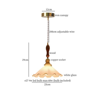 Celako™ Opalora Pendant Light | White Glass Kitchen Island Lighting