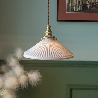Celako™ Flutella Pendant Light | Ceramic Kitchen Island Lighting