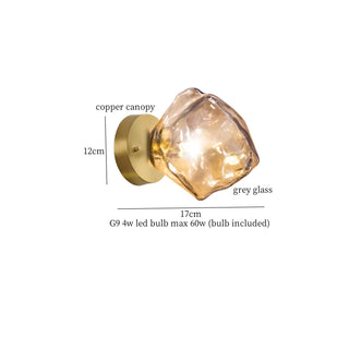 Celako™ Molena Wall Light | Glass Bedroom Lighting
