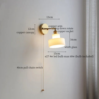 Celako™ Aurevalis Wandleuchte | Schlafzimmerbeleuchtung aus Glas
