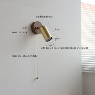 Celako™ Coppice Wall Light | Wood Bedroom Lighting