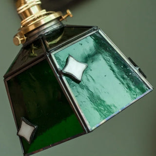 Celako™ Verdelite Pendant Light | Green Glass Bedroom Lighting