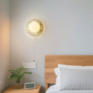 Celako™ Vetraso Wall Light | Terrazzo And Glass Bedroom Lighting