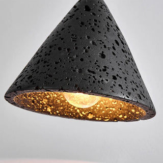 Celako™ Umbraite Pendant Light | Black Travertine Living Room Lighting