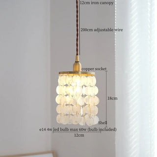 Celako™ Nacreous Pendant Light | Shell Fragment Kitchen Island Lighting