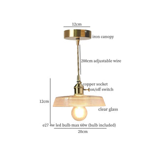 Celako™ Auriglas Pendant Light | Copper Glass Kitchen Island Lighting