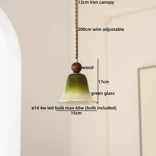 Celako™ Ampora Pendant Light | Glass Bedroom Lighting