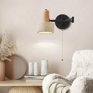 Celako™ Soltravera Wall Light | Yellow Travertine Living Room Lighting