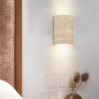 Celako™ Arenite Wall Light | Yellow Travertine Japan Style