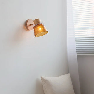 Celako™ Amberis Wall Light | Amber Glass Living Room Lighting