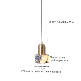 Celako™ Onyra Pendant Light | Stone Dining Room Lighting